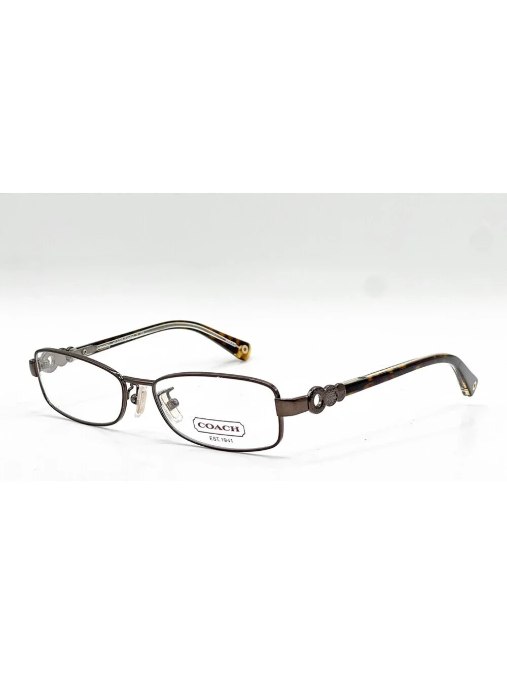 Coach HC 5005 9035 Brown Rectangle Authentic Eyeglass Frames 51-15-135